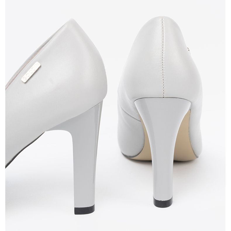 Goodin Graue klassische Hochpumpen mit hohen Schnälen 1