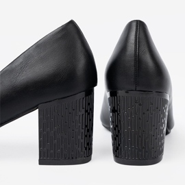 Goodin Schwarze Pumpen auf einem spektakulären Pfosten 1