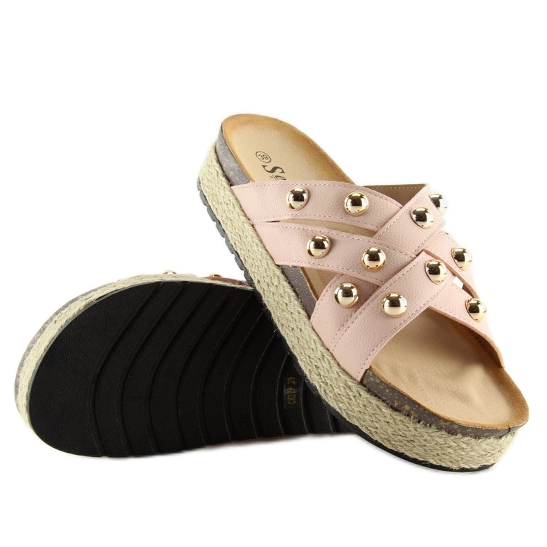 Hausschuhe Espadrilles rosa CK22P rosa 1