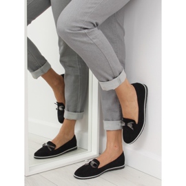 Schwarze Damenschuhe JN-182 schwarz 1