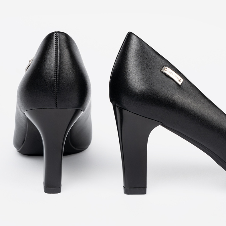 Stilvolle schwarze High Heels Sergio Leone 1