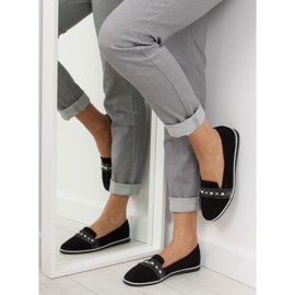 Schwarze Loafer Lordsy JN-181 Schwarz 1