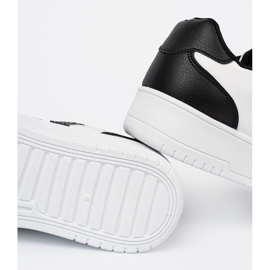 Shelvt Stilvolle Schwarz -Weiß -Turnschuhe mit Glitzereinsätzen 2