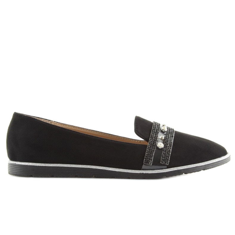 Schwarze Loafer Lordsy JN-181 Schwarz 2