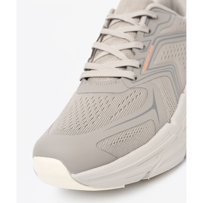 Shelvt Bequeme graue Sportschuhe mit Mesh -Struktur McArthur 1