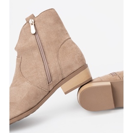 Seastar Beige Stiefel Wildleder Cowboy -Stiefel 2