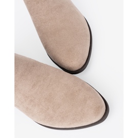 Seastar Beige Stiefeletten mit Ausschnitten 1