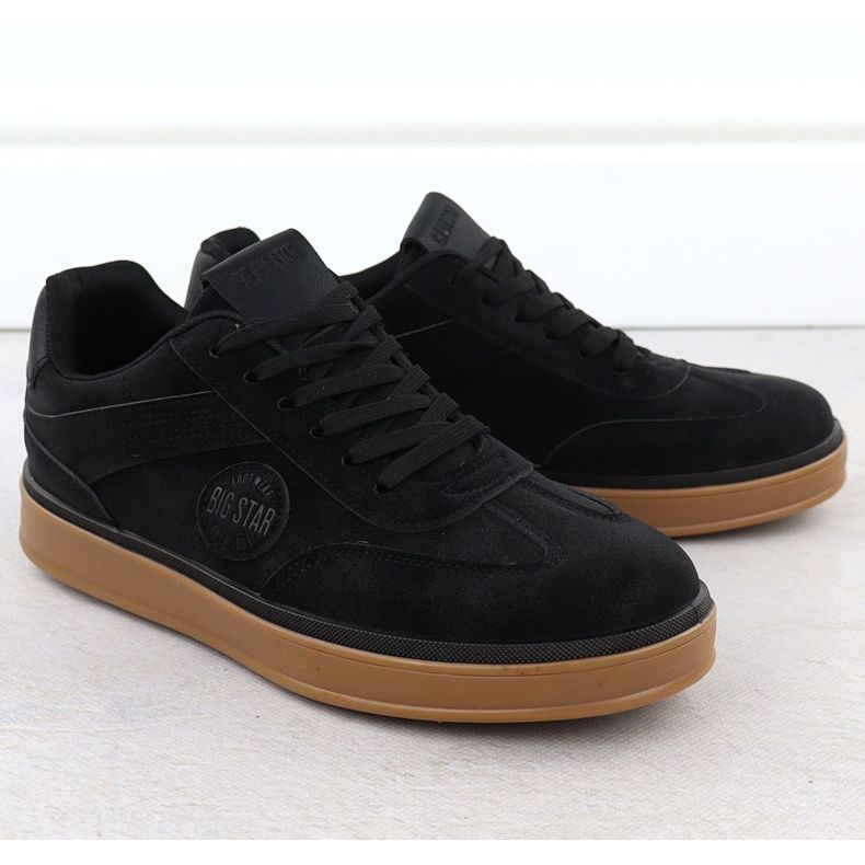 Männer Sportschuhe schwarze Big Star SS174019 1