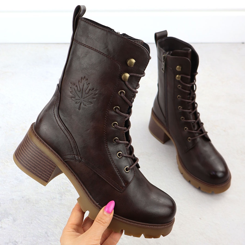 Frauenstiefel auf dem Brown Vinceza 89136 1