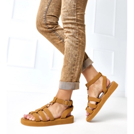 Römisch -braune Sandalen 2