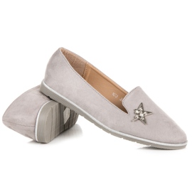 Bestelle Slip-On-Lords mit einem Stern grau 1