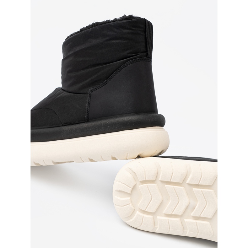 Shelvt Wasserdichte schwarze Schneestiefel mit einem Pelzinnenraum 2