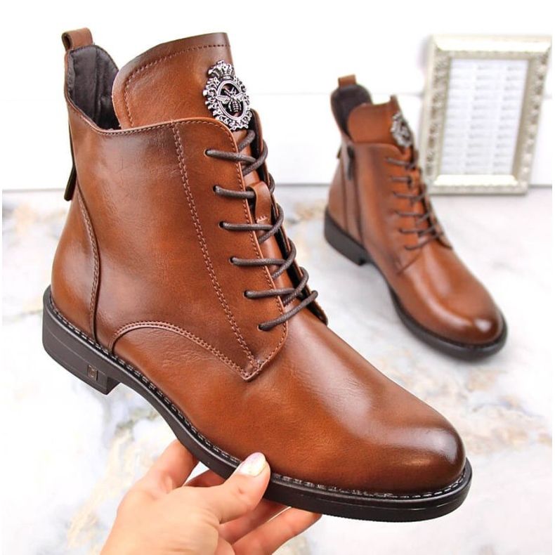 Schnür- und Reißverschlussstiefel Potocki W WOL171C braun 1