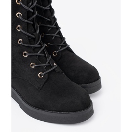 Shelvt Bequeme schwarze Arbeiter auf einer flachen Sohle 1