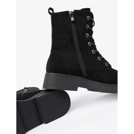 Shelvt Bequeme schwarze Arbeiter auf einer flachen Sohle 2