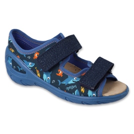 Befado Kinderschuhe pu 063x030 blau 1