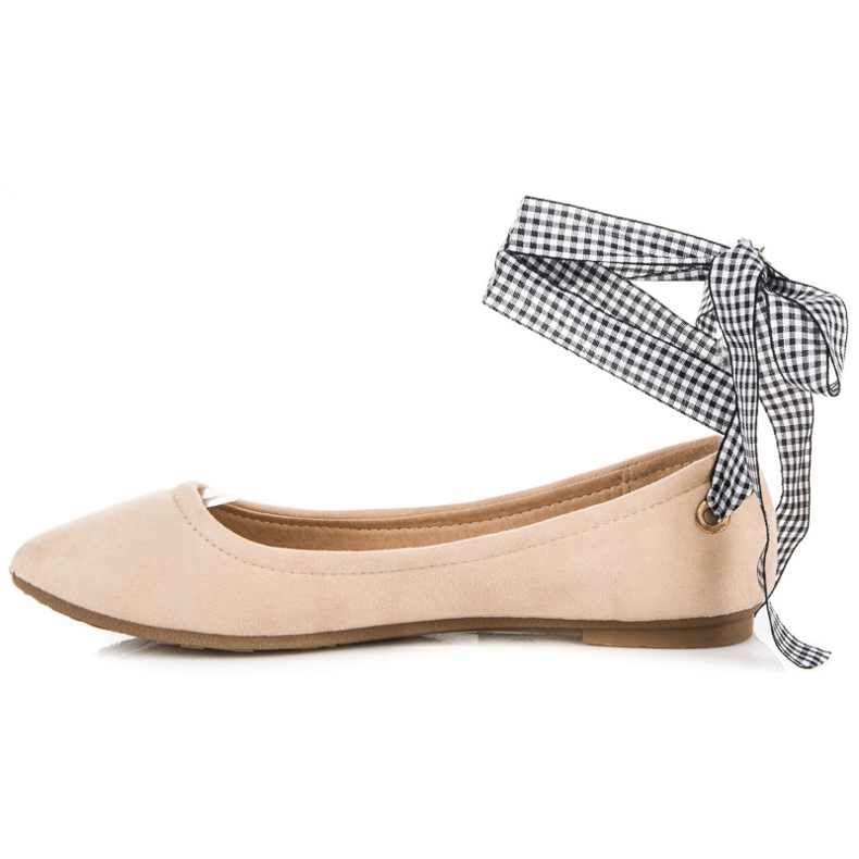 Ch. Creation Wildlederballerinas mit Schleife braun 1