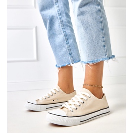 Beige klassische Frauen Zurhat Sneakers 1