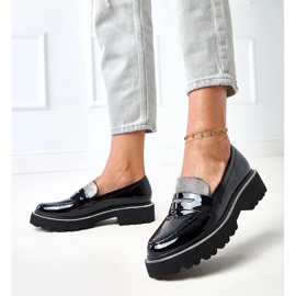 Schwarze, lackierte Ladungsförderer mit Zirkonen aus Laures dekoriert 2