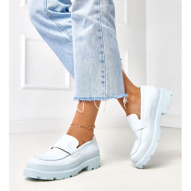 Blaue Mokassins aus Eco -Leather Seraphin 2