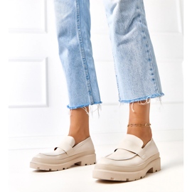 Beige Mocasins aus Eco -Leder Seraphin 2