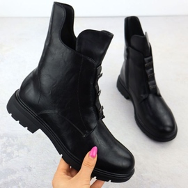 Isolierte Jezzi-Stiefel in MR2501-4 JEZ454A schwarz 1