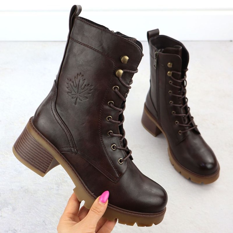 Vinceza Stiefel auf dem Vincez -Block 89136 Jan417 braun 1