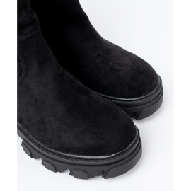 Shelvt Schwarze Stiefel mit einem minimalistischen Schnitt 1