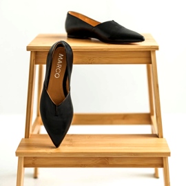 Marco Shoes Schwarz Frauen Ballerinas Marco 1285 mit einem Schnitt -Out 2