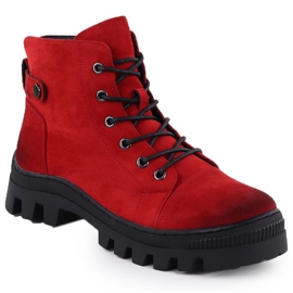 Frauen Wildleder-Stiefel Red Potocki Z25-JE19317 rot 1