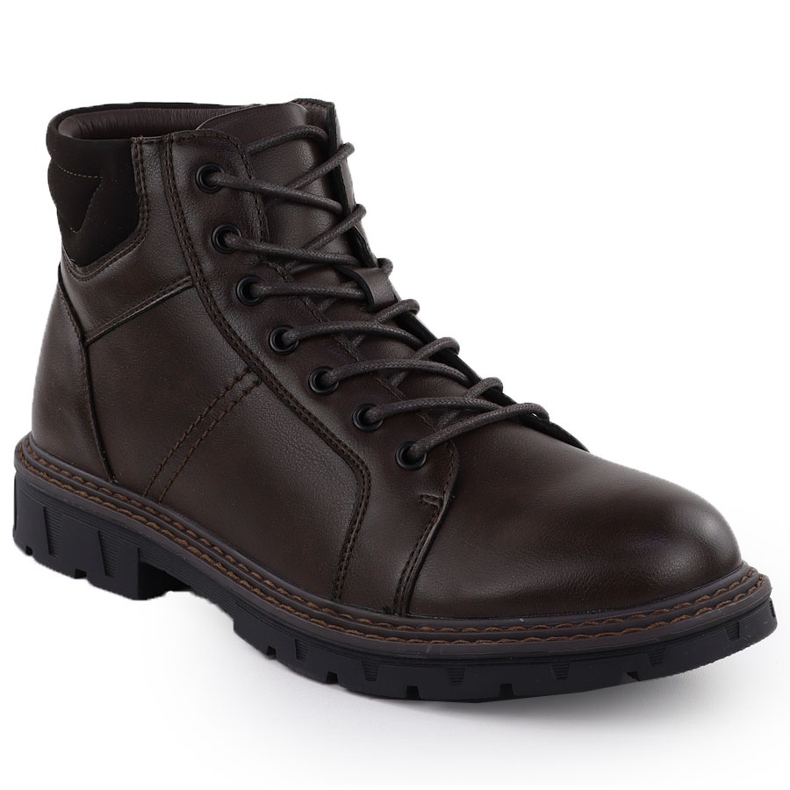 Herrenstiefel isolierte braune Schieberegler Vanhorn An71307 1