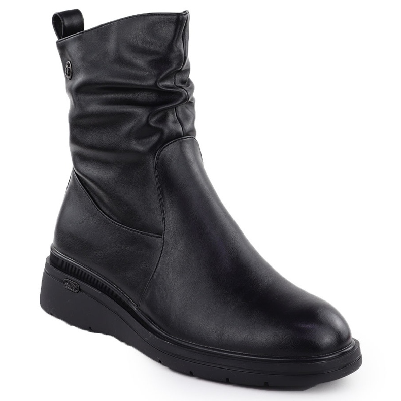 Frauenstiefel auf Keilen Black Vinceza 26-58557 schwarz 1