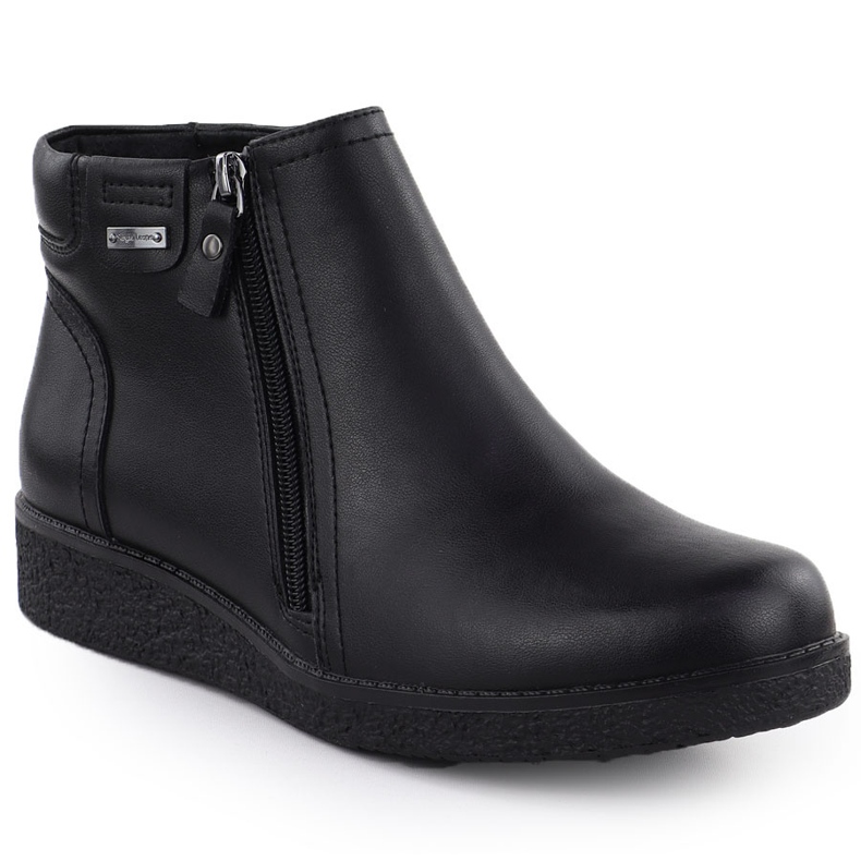 Frauenstiefel isoliert am schwarzen Sergio Leone BT25348-S Pest 1