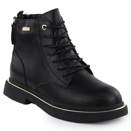 GOE Frauen Lederstiefel schwarzer SS2N4101 1
