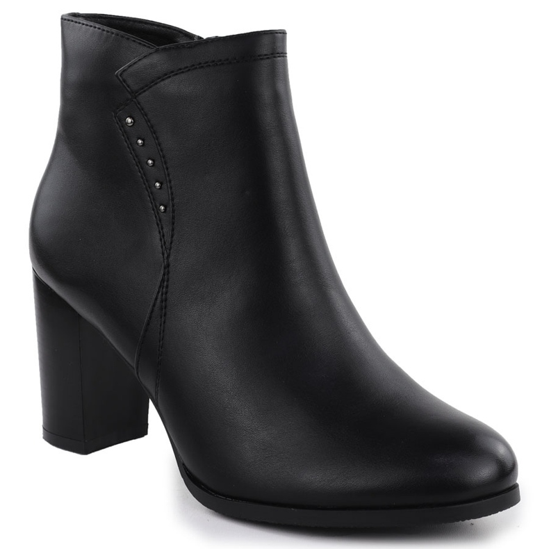 Frauen Lederstiefel auf der Säule isoliert Schwarzes Sergio Leone BT25015 1