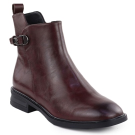 Filippo DBT7354 Lederstiefel Klassiker Burgund 1