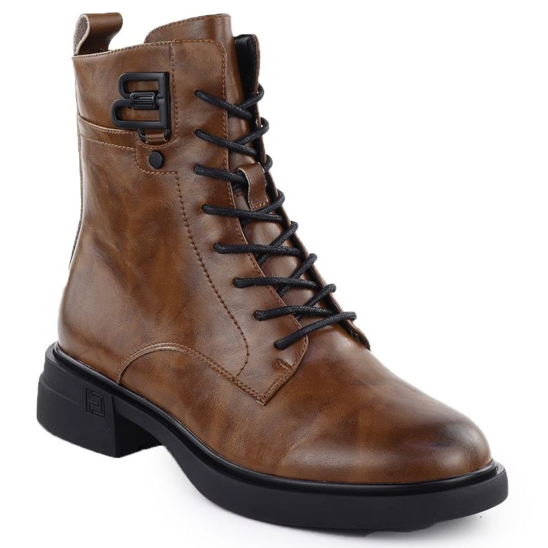 Damen Lederstiefel Filippo DBT7361 Damenbraune Arbeiter für Frauen 1
