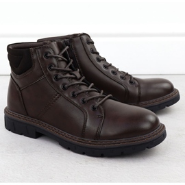 Herrenstiefel isolierte braune Schieberegler Vanhorn An71307 2