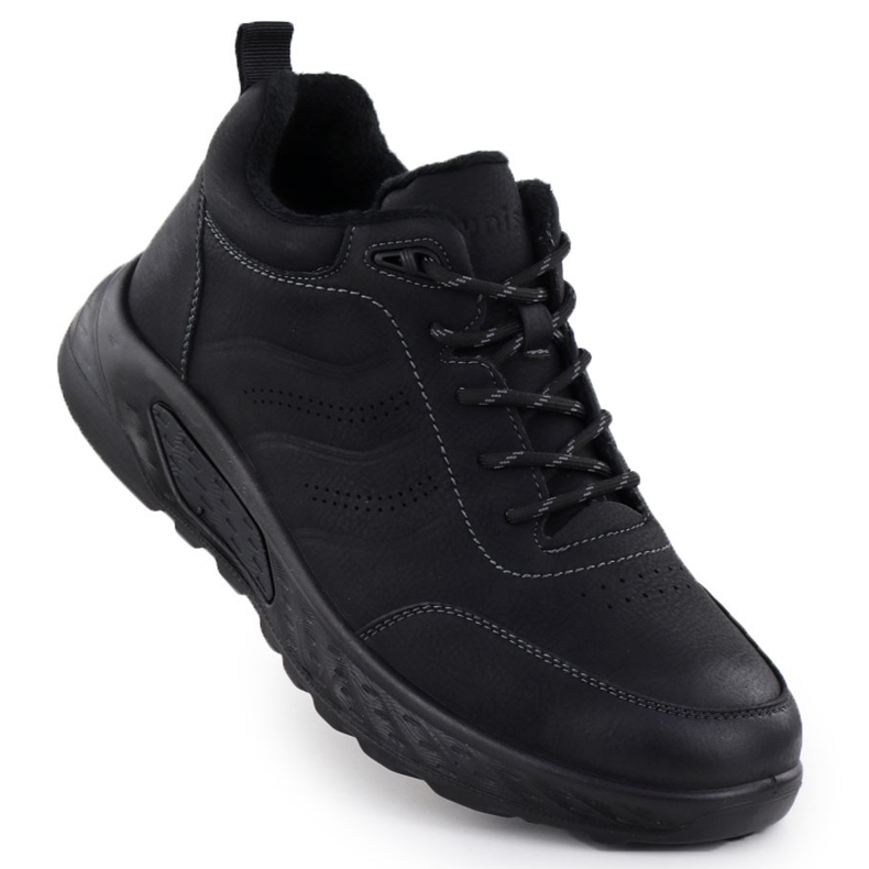 Die isolierten schwarzen Unisoft von Männern 25MN16-9275 Stiefel 1