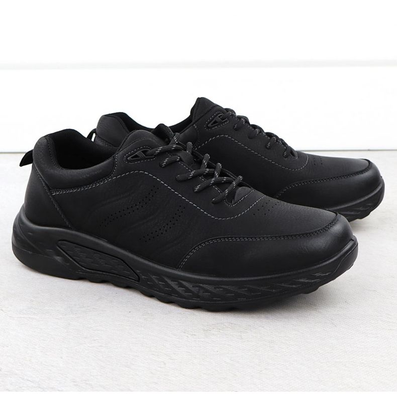 Herren-Schnürschuhe schwarz unisoft 25mn16-9274 2