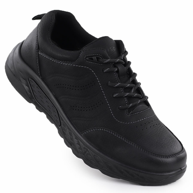 Herren-Schnürschuhe schwarz unisoft 25mn16-9274 1
