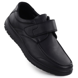 Schwarze Klettschuhe Unisoft 24MN16-7510 1