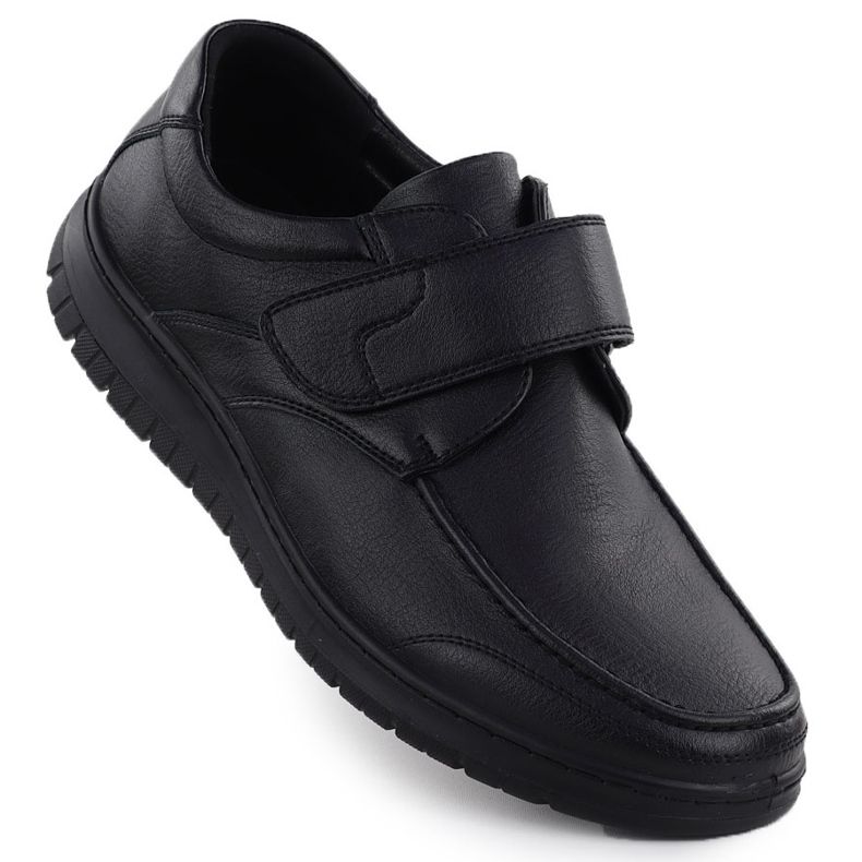 Schwarze Klettschuhe Unisoft 24MN16-7510 1
