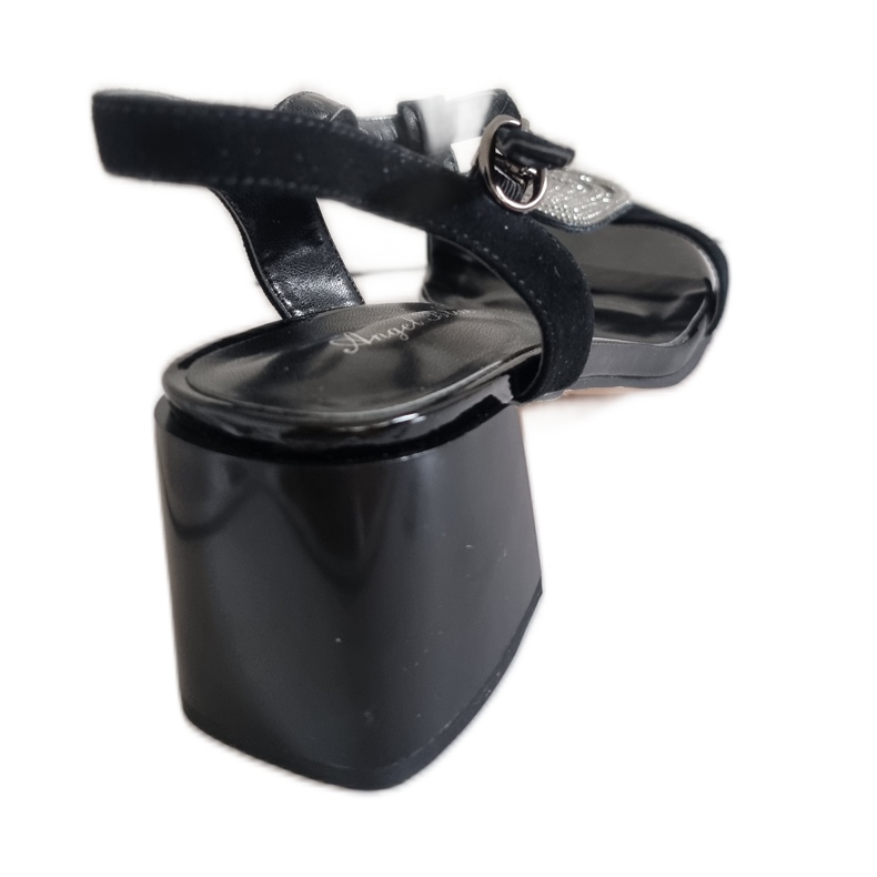 Angel Blue Frauen Sandalen Engel Blau TN6415 Schwarze High Heels 1