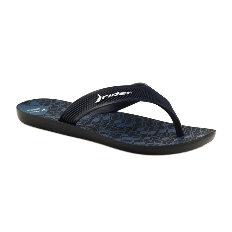 Herrenhausschuhe Rider 11073 marineblau schwarz 1