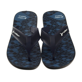 Herrenhausschuhe Rider 11073 marineblau schwarz 4