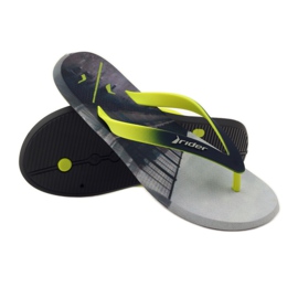 Rider 10719 Herren Flip-Flops grau gelb 3