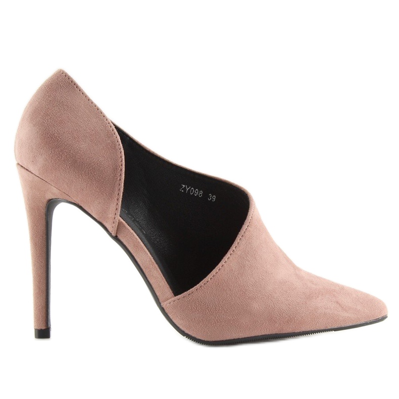 Asymmetrische Pumps auf rosa ZY098 Pinke Anstecknadel 1