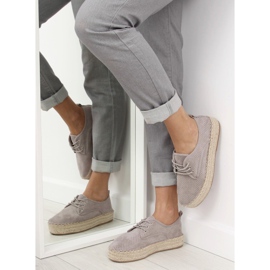 Graue Espadrilles für Damen LL-118 Grau 1