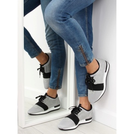 Graue 16-515 graue Sportschuhe schwarz 1